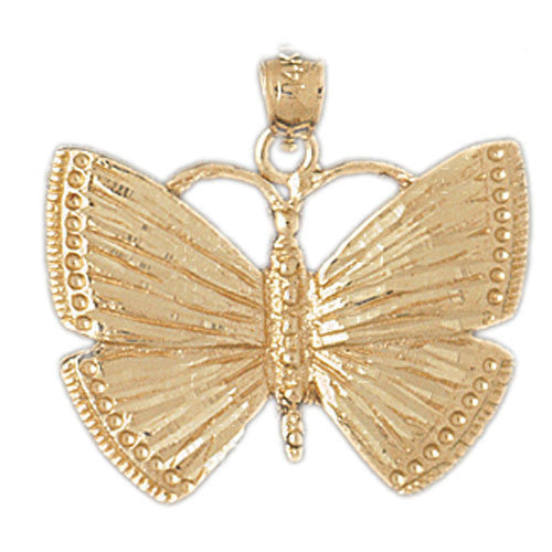 14K GOLD ANIMAL CHARM - BUTTERFLY #3102