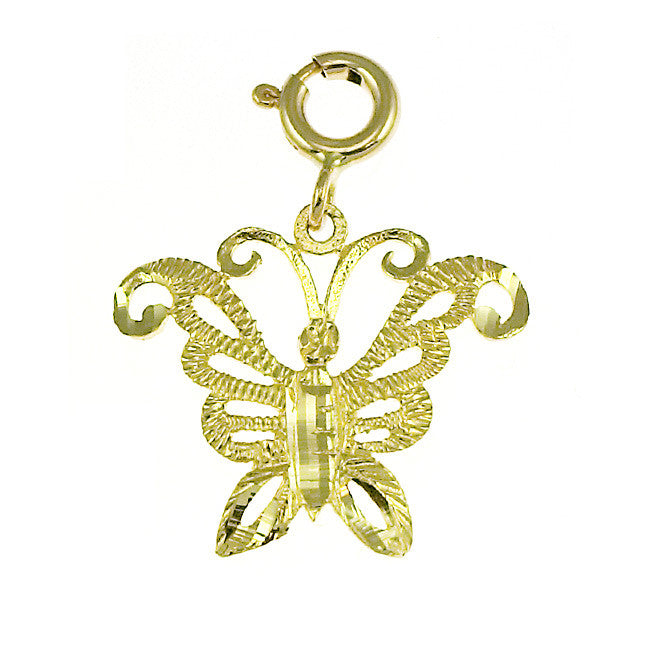 14K GOLD ANIMAL CHARM - BUTTERFLY #3113