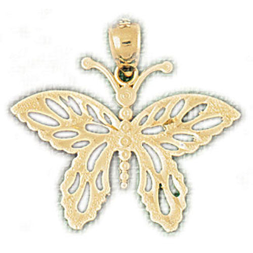 14K GOLD ANIMAL CHARM - BUTTERFLY #3114