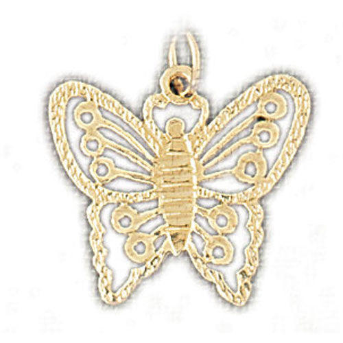 14K GOLD ANIMAL CHARM - BUTTERFLY #3116