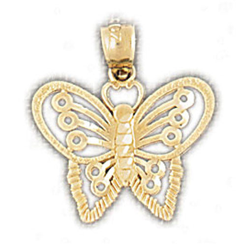 14K GOLD ANIMAL CHARM - BUTTERFLY #3117