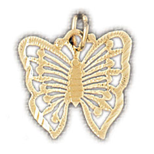 14K GOLD ANIMAL CHARM - BUTTERFLY #3119