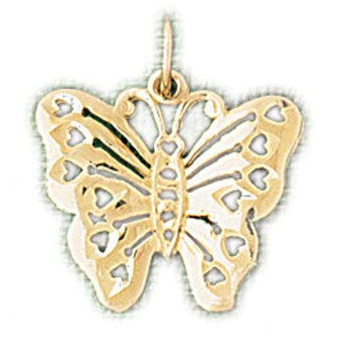 14K GOLD ANIMAL CHARM - BUTTERFLY #3120