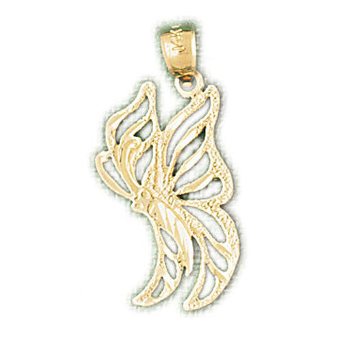 14K GOLD ANIMAL CHARM - BUTTERFLY #3126