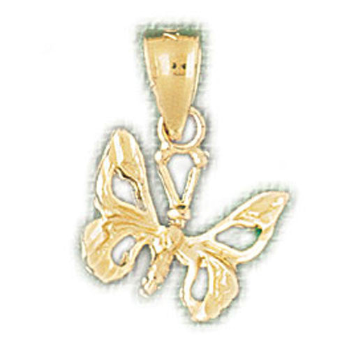 14K GOLD ANIMAL CHARM - BUTTERFLY #3127