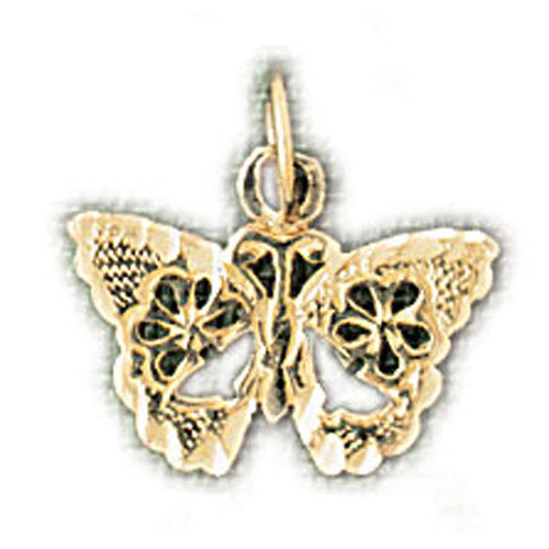 14K GOLD ANIMAL CHARM - BUTTERFLY #3128
