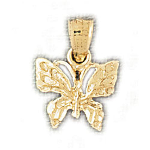 14K GOLD ANIMAL CHARM - BUTTERFLY #3129