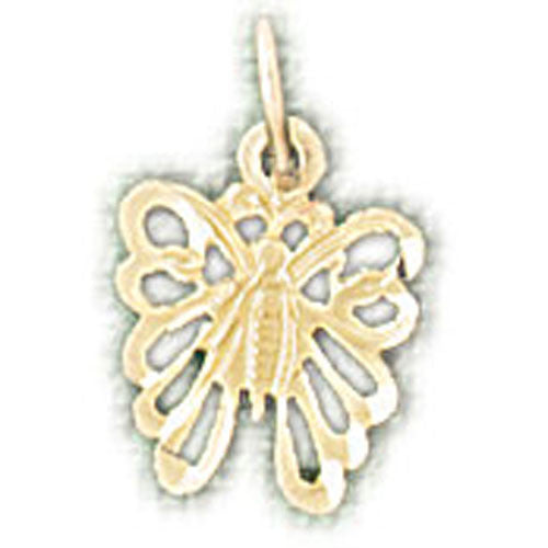 14K GOLD ANIMAL CHARM - BUTTERFLY #3133