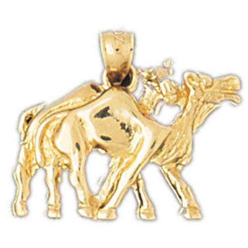 14K GOLD ANIMAL CHARM - CAMEL #2665
