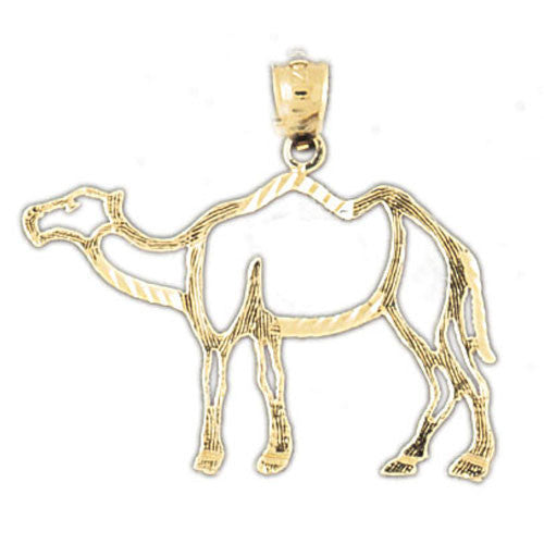 14K GOLD ANIMAL CHARM - CAMEL #2670