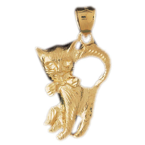 14K GOLD ANIMAL CHARM - CAT #1926