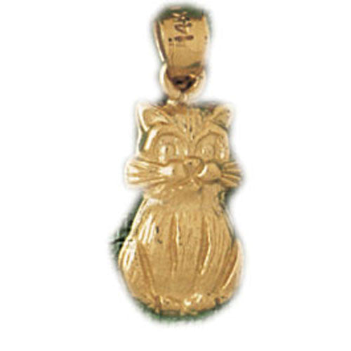 14K GOLD ANIMAL CHARM - CAT #1933