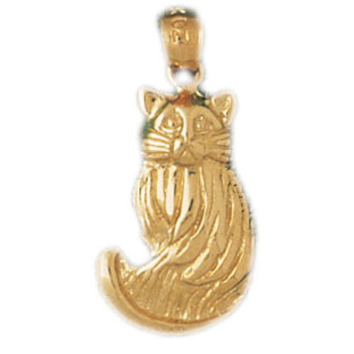 14K GOLD ANIMAL CHARM - CAT #1934