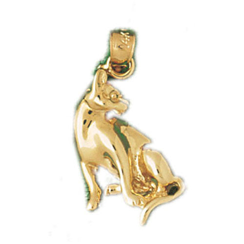 14K GOLD ANIMAL CHARM - CAT #1947