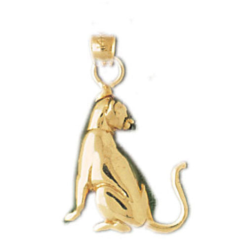 14K GOLD ANIMAL CHARM - CAT #1948