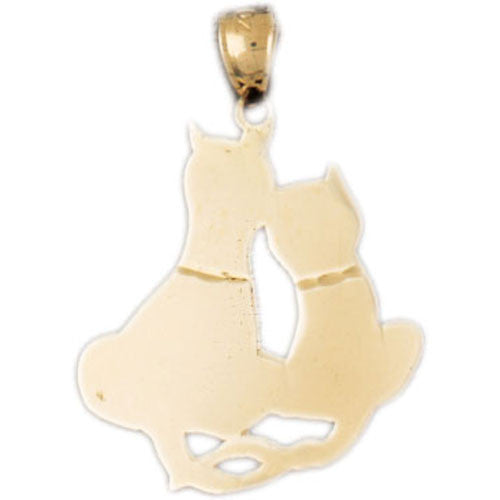 14K GOLD ANIMAL CHARM - CAT #1952