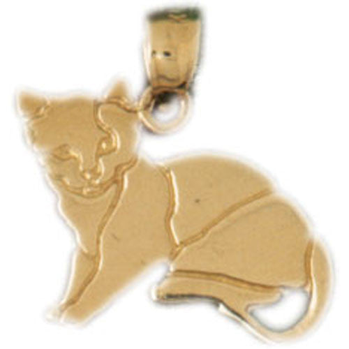 14K GOLD ANIMAL CHARM - CAT #1957