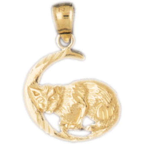14K GOLD ANIMAL CHARM - CAT #1964