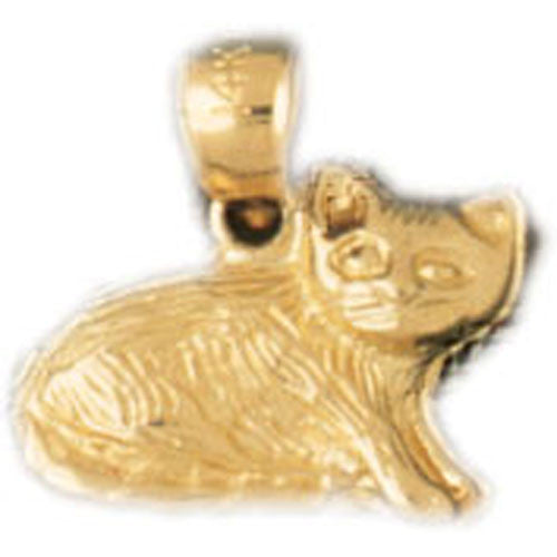 14K GOLD ANIMAL CHARM - CAT #1965