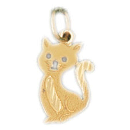 14K GOLD ANIMAL CHARM - CAT #1967