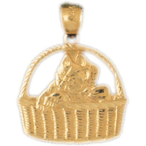 14K GOLD ANIMAL CHARM - CAT #1978