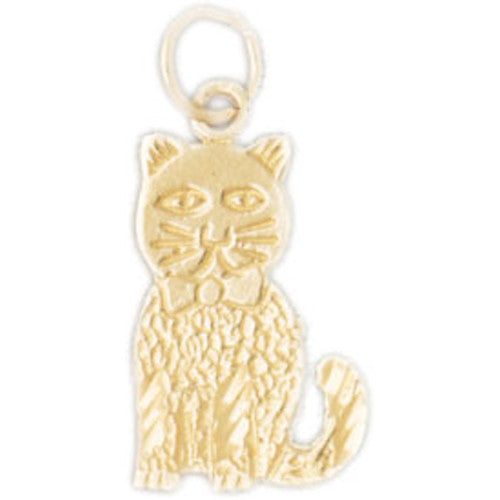 14K GOLD ANIMAL CHARM - CAT #1979