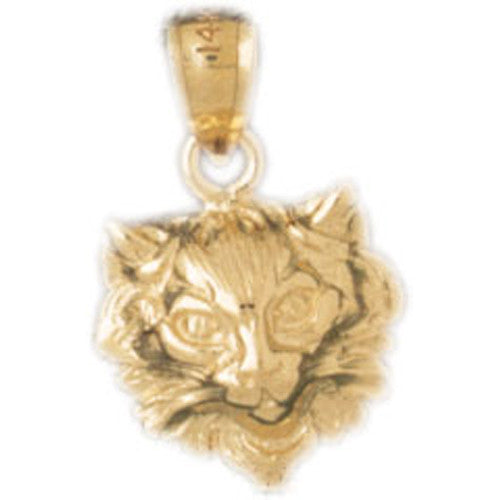 14K GOLD ANIMAL CHARM - CAT #1986