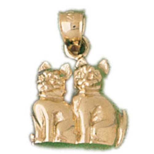 14K GOLD ANIMAL CHARM - CAT #1989