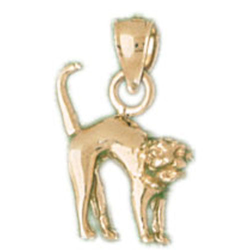 14K GOLD ANIMAL CHARM - CAT #1990