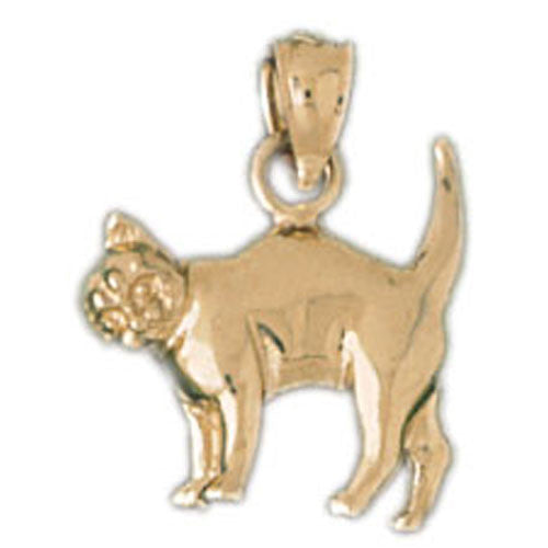 14K GOLD ANIMAL CHARM - CAT #1993