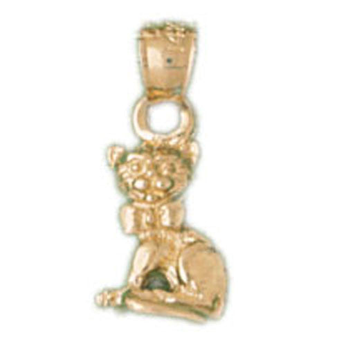 14K GOLD ANIMAL CHARM - CAT #1997