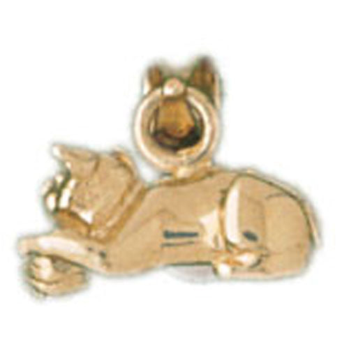 14K GOLD ANIMAL CHARM - CAT #2000