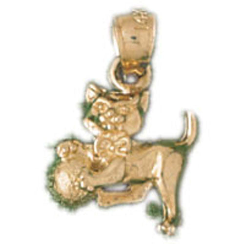 14K GOLD ANIMAL CHARM - CAT #2001