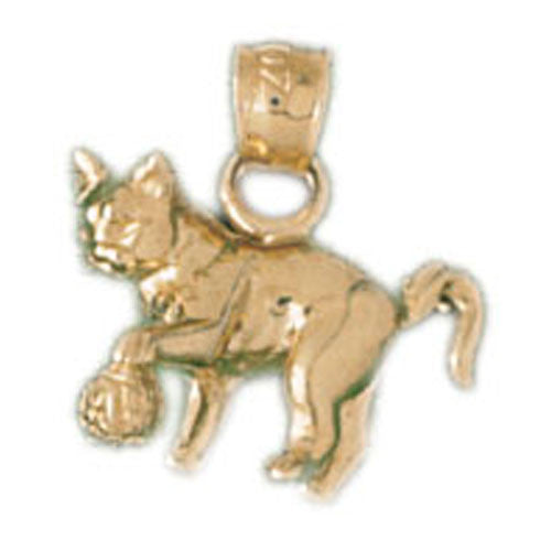 14K GOLD ANIMAL CHARM - CAT #2002
