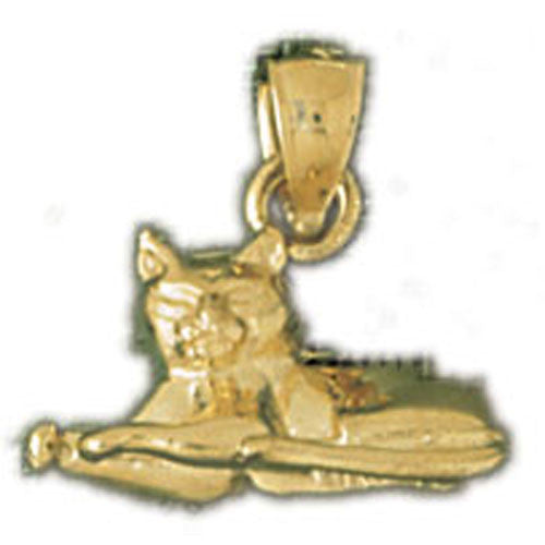 14K GOLD ANIMAL CHARM - CAT #2044