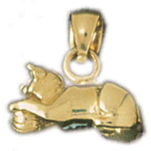 14K GOLD ANIMAL CHARM - CAT #2045