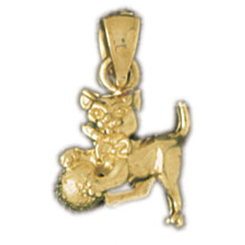 14K GOLD ANIMAL CHARM - CAT #2046