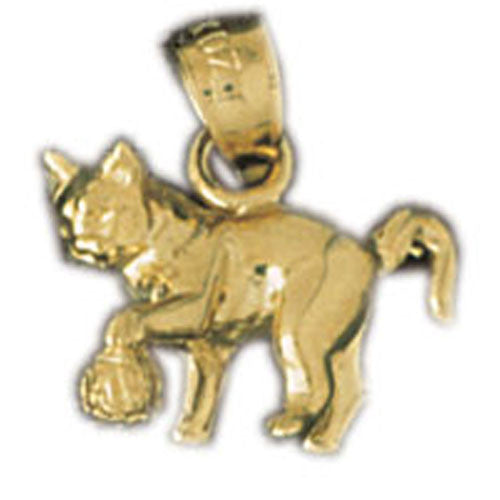 14K GOLD ANIMAL CHARM - CAT #2047