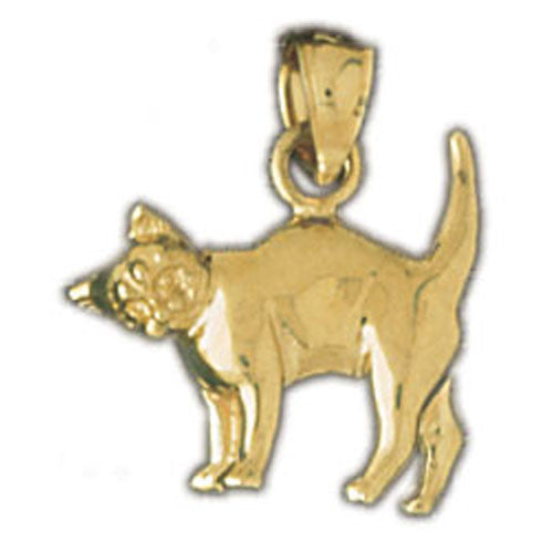 14K GOLD ANIMAL CHARM - CAT #2054