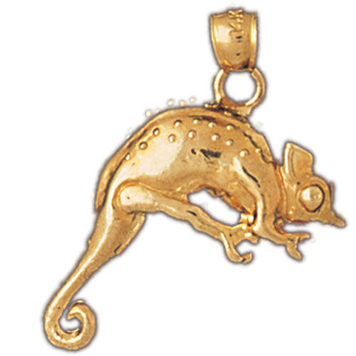 14K GOLD ANIMAL CHARM - CHAMELEON #1648