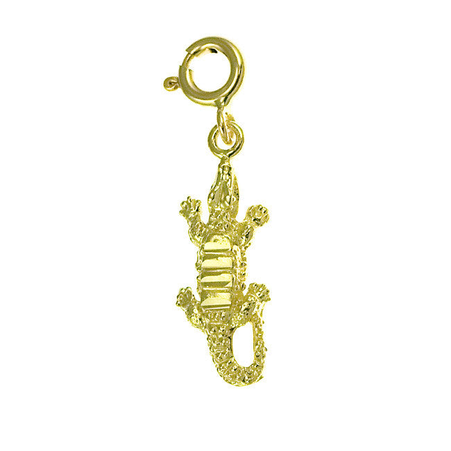 14K GOLD ANIMAL CHARM - CROCODILE #1639