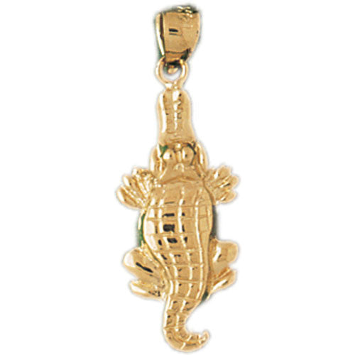 14K GOLD ANIMAL CHARM - CROCODILE #1640