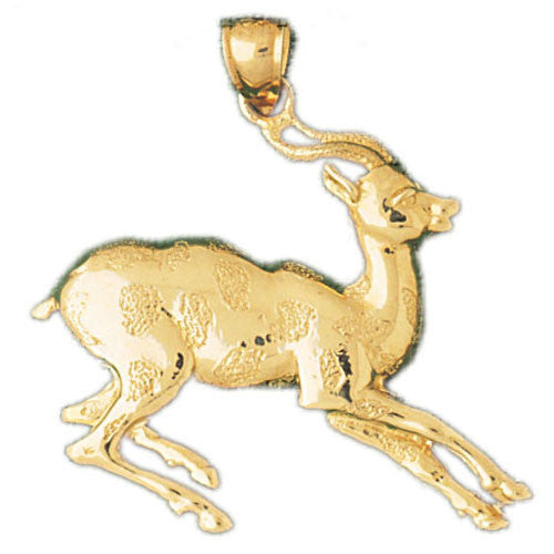 14K GOLD ANIMAL CHARM - DEER #2216