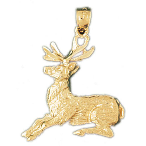 14K GOLD ANIMAL CHARM - DEER #2219