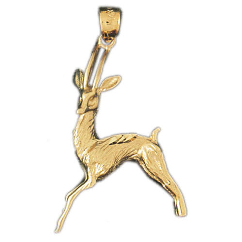 14K GOLD ANIMAL CHARM - DEER #2220