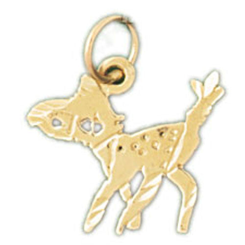 14K GOLD ANIMAL CHARM - DEER #2223