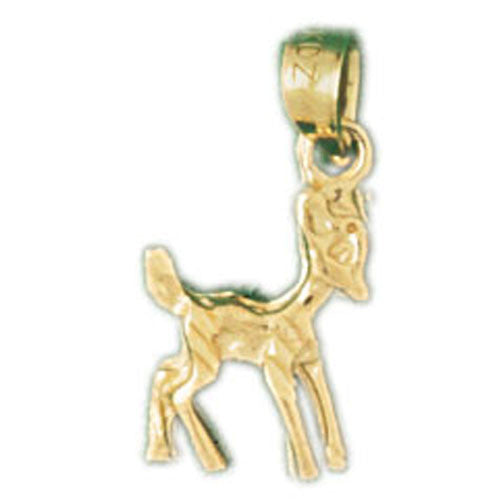 14K GOLD ANIMAL CHARM - DEER #2226