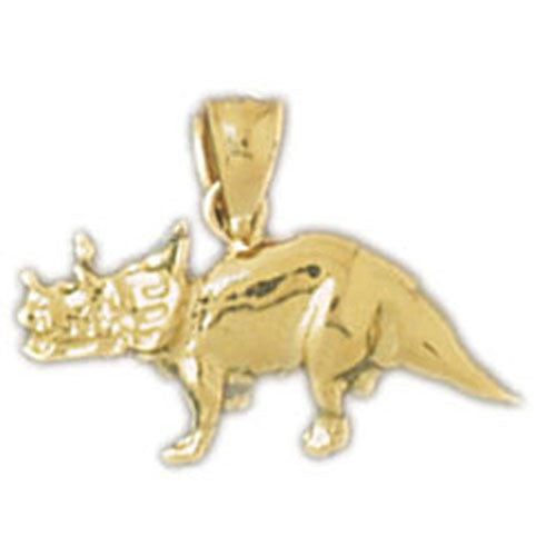 14K GOLD ANIMAL CHARM - DINOSAUR #2279