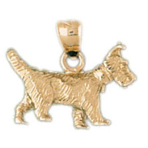 14K GOLD ANIMAL CHARM - DOG #2014