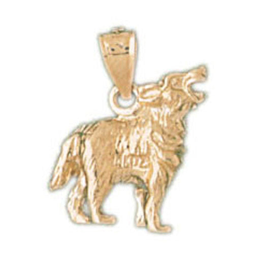 14K GOLD ANIMAL CHARM - DOG #2017